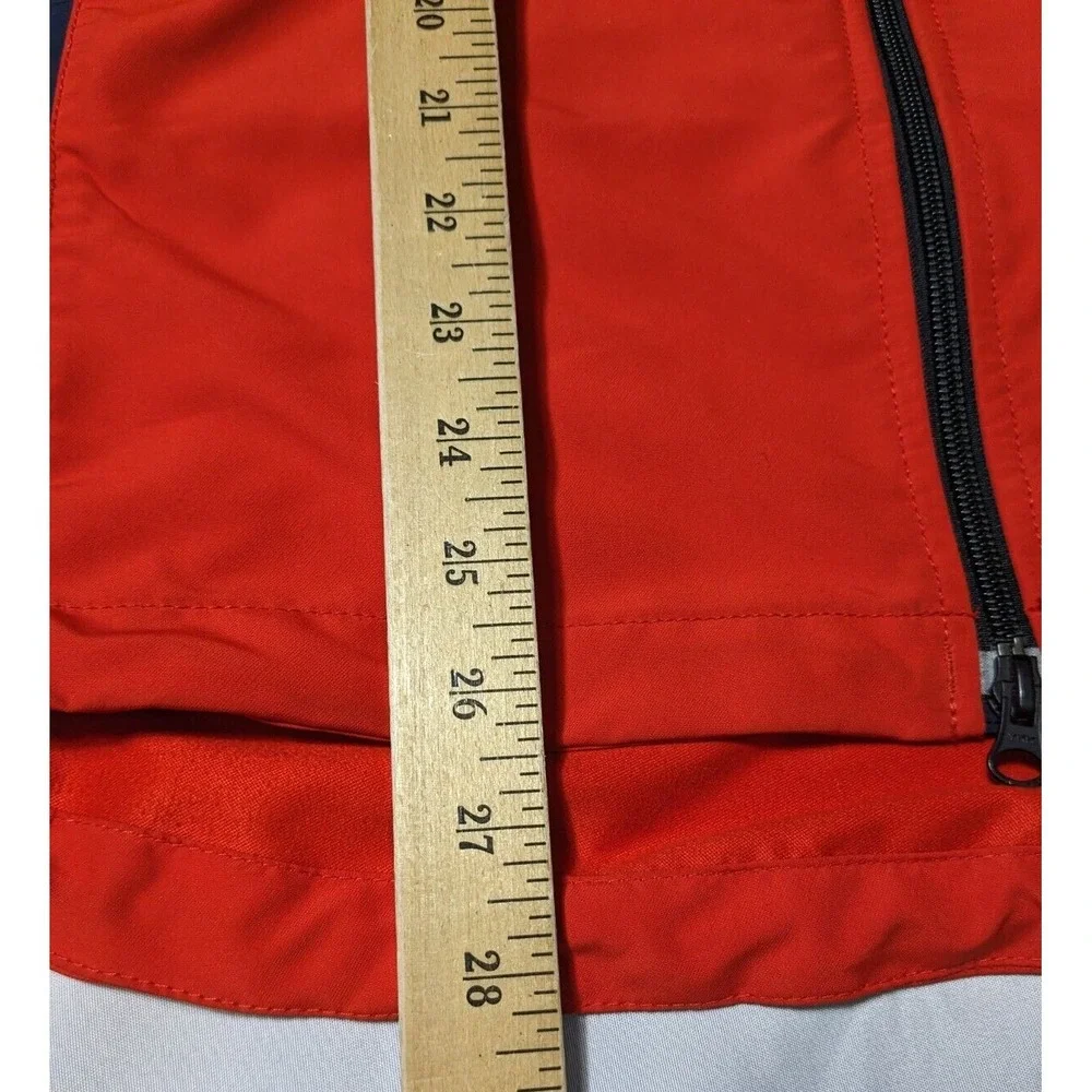 VTG POLO RALPH LAUREN Men Large Orange Full Zip Long Sleeve Windbreaker‎ Jacket